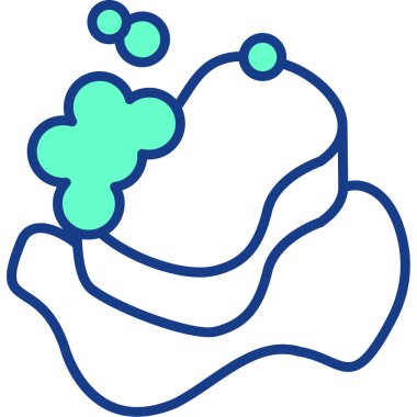 Mantar. Web simgesi basit illüstrasyon