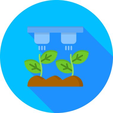 Bitki. Web simgesi basit illüstrasyon