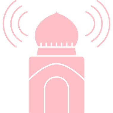 Cami simgesi vektör illüstrasyonu