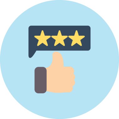 Müşteri derecelendirme vektörü illüstrasyonu