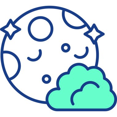 Ay ışığı. Basit resimleme