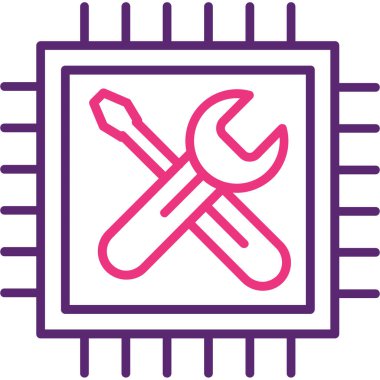 tornavida ikonu vektör çizimi