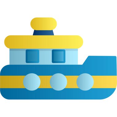 tekne ikonu vektör illüstrasyonu