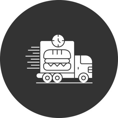 Vektör illüstrasyonu, burger simgesi tasarımı