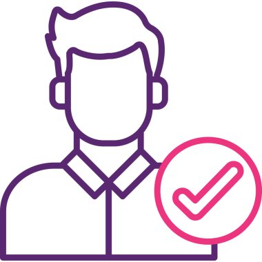 man simgesi vektör illüstrasyonu