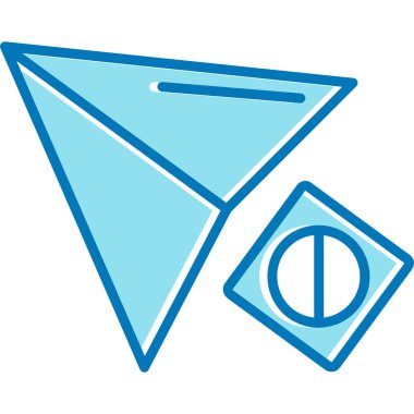 Elmas. Web simgesi basit illüstrasyon