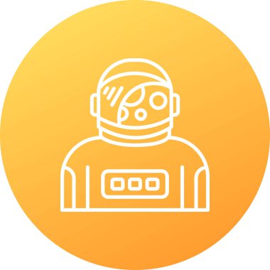 vektör astronot simgesi illüstrasyonu