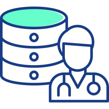 veritabanı simgesi, vektör resimleme