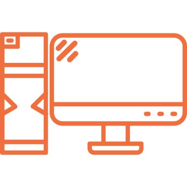 bilgisayar simgesi vektör illüstrasyonu