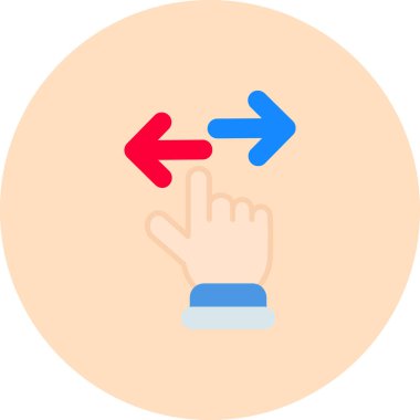 işaret parmağı simgesi düz biçimli