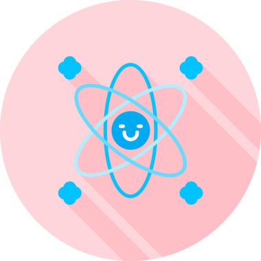 atom. Web simgesi basit illüstrasyon