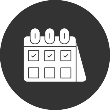 Moda biçimi izole edilmiş arkaplanda takvim simgesi