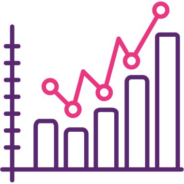 grafik simgesinin vektör illüstrasyonu