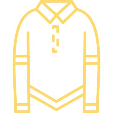 ceket vektörü renk çizgisi simgesi