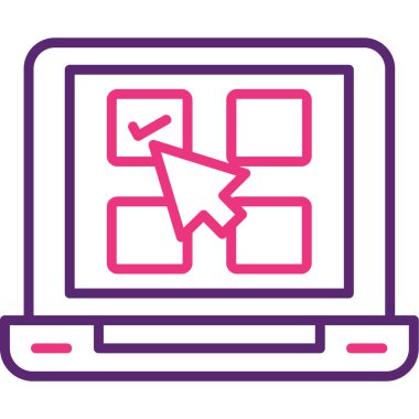 bilgisayar simgesi vektör illüstrasyonu