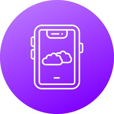 akıllı telefon simgesi vektör illüstrasyonu