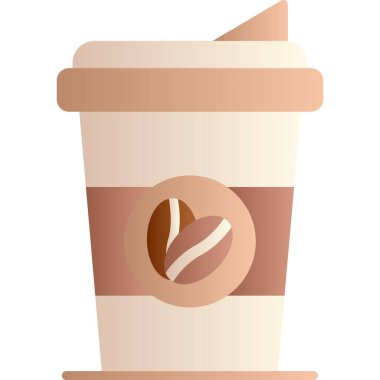 Kahve çekirdekli kahve fincanı