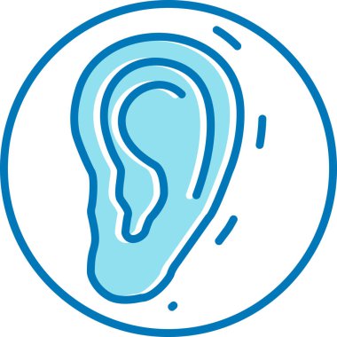 kulak simgesi vektör illüstrasyonu