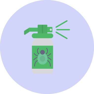 Dezenfeksiyon sprey vektör simgesi modern basit vektör illüstrasyonu