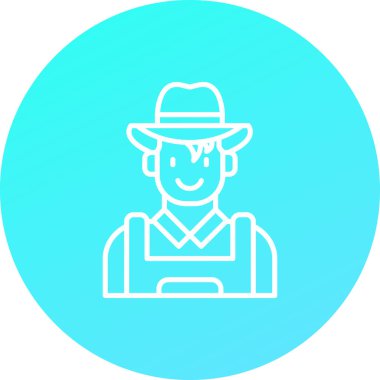 Çiftçi simgesi, anahat stili