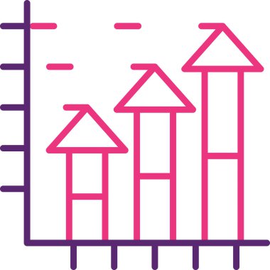 Modern yapı simgesinin vektör illüstrasyonu