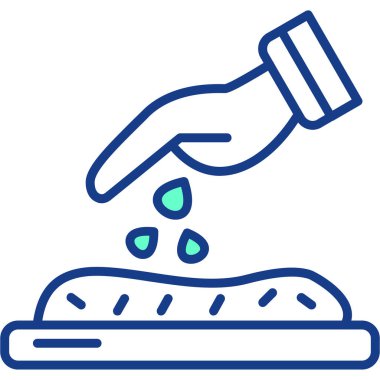 Yemek. Web simgesi basit illüstrasyon