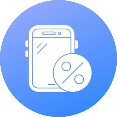 Cep telefonu. Web simgesi basit illüstrasyon