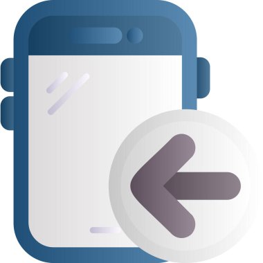 Beyaz arkaplanda telefon simgesi, illüstrasyon, vektör tasarımı