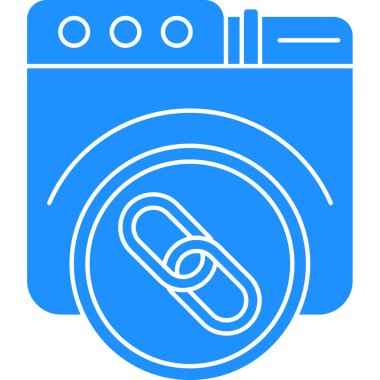 Çamaşır Makinesi Vektörü Kabartma Simgesi Tasarımı