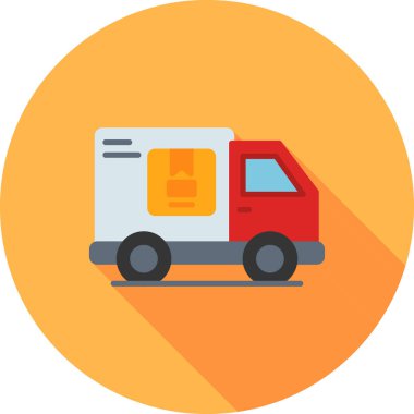 Van düz vektör simgesi