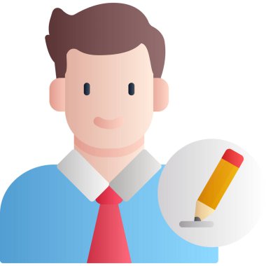 İşadamı Düz Vektör Simgesi