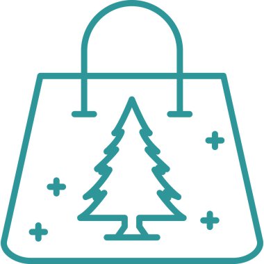 Alışveriş çantası. Basit resimleme