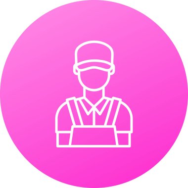 Bir insan simgesinin vektör illüstrasyonu