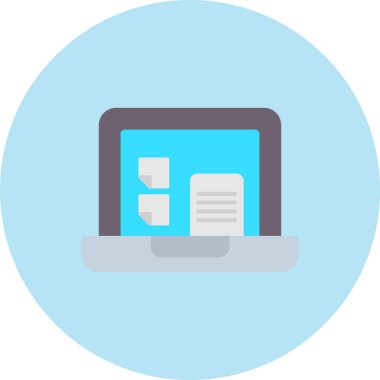 Bilgisayar kutsal kişilerin resmi, düz tasarım