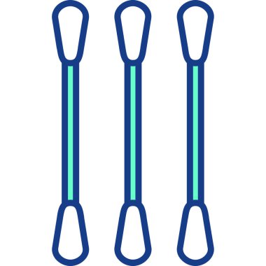 Bir çift kayağın vektör çizimi