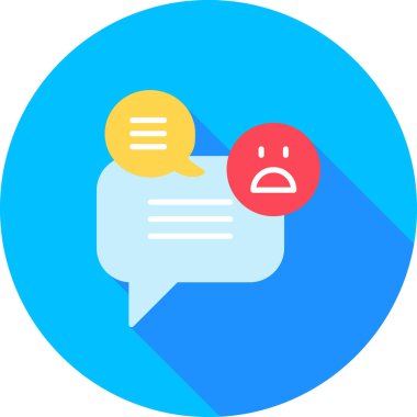 Mesaj var. Web simgesi basit illüstrasyon