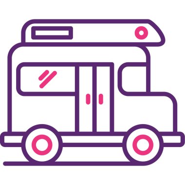 araba simgesi vektör illüstrasyonu