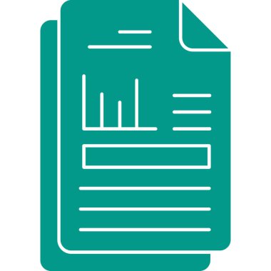 Belge. Web simgesi basit illüstrasyon