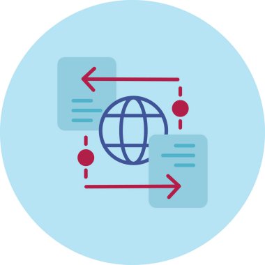 küresel ağ. Basit resimleme