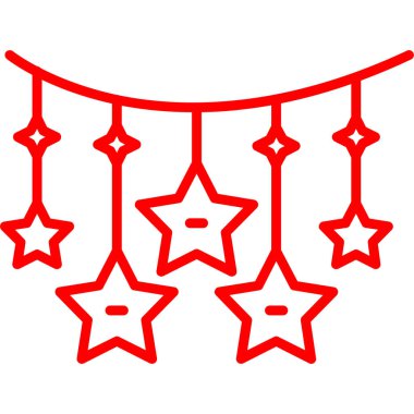 Noel ışıkları illüstrasyon vektör