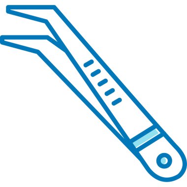 Termometre. Web simgesi basit illüstrasyon