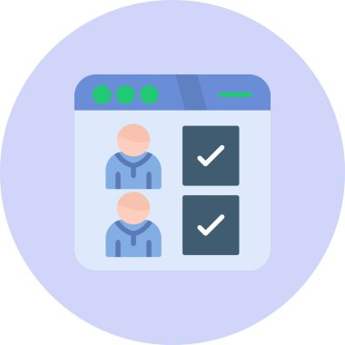 Oylama simgesi vektör çizimi