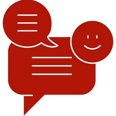 Konuşma baloncukları ve iki kişi simgesi