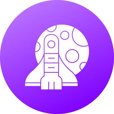 Moda Biçimli Uzaylı Simgesi İzole Arkaplan