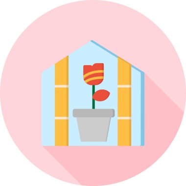 yeşil ev simgesi, vektör illüstrasyonu basit tasarım