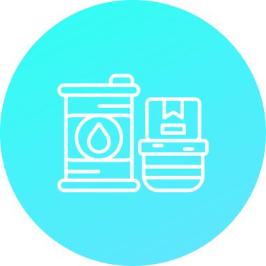 Benzin istasyonu simgesinin vektör illüstrasyonu