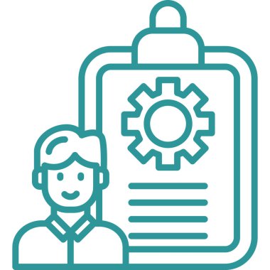 Mühendis simgesi vektör çizimi