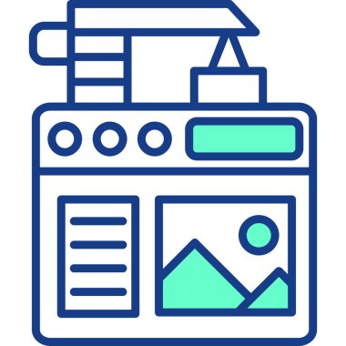 construction web icon simple illustration