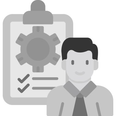 İş adamı. Basit illüstrasyon