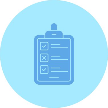 Kontrol listesi simgesi vektör illüstrasyonu